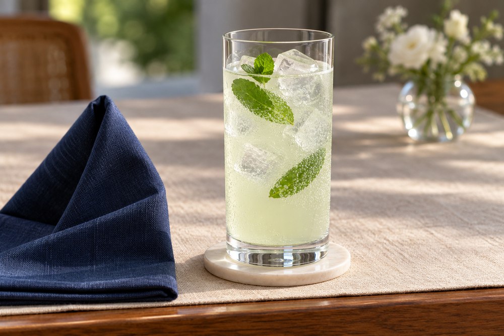 Gurke, Limette und Minze