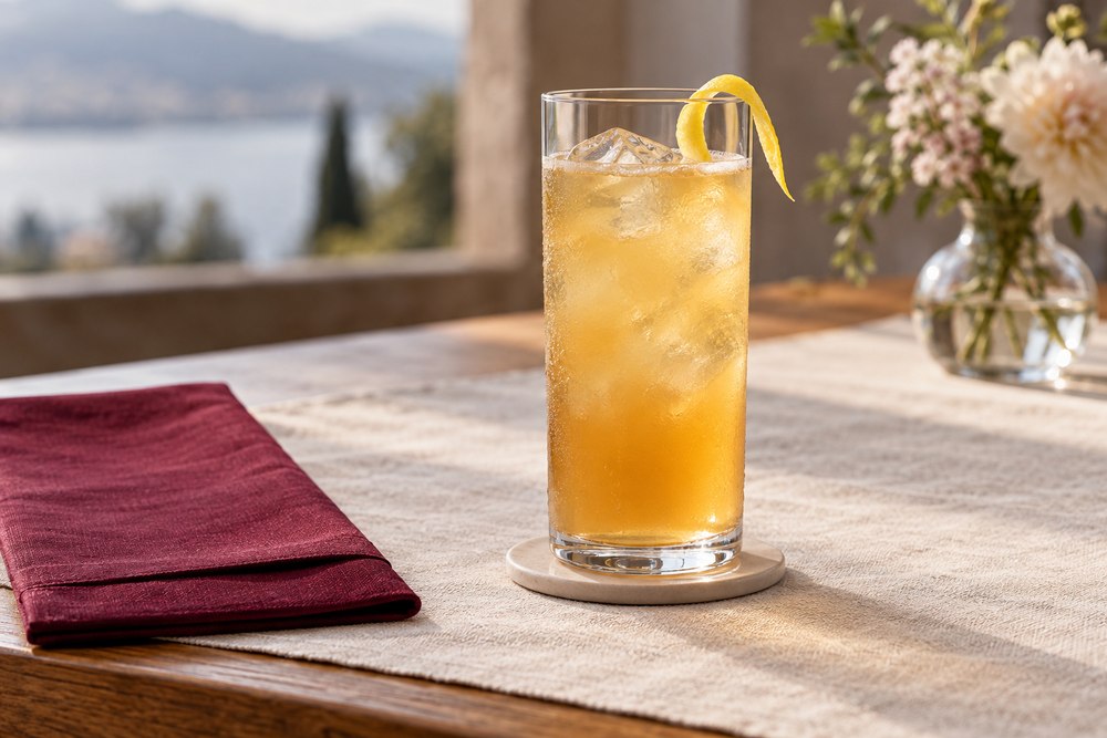 Ananas und Schwarztee mit Limette