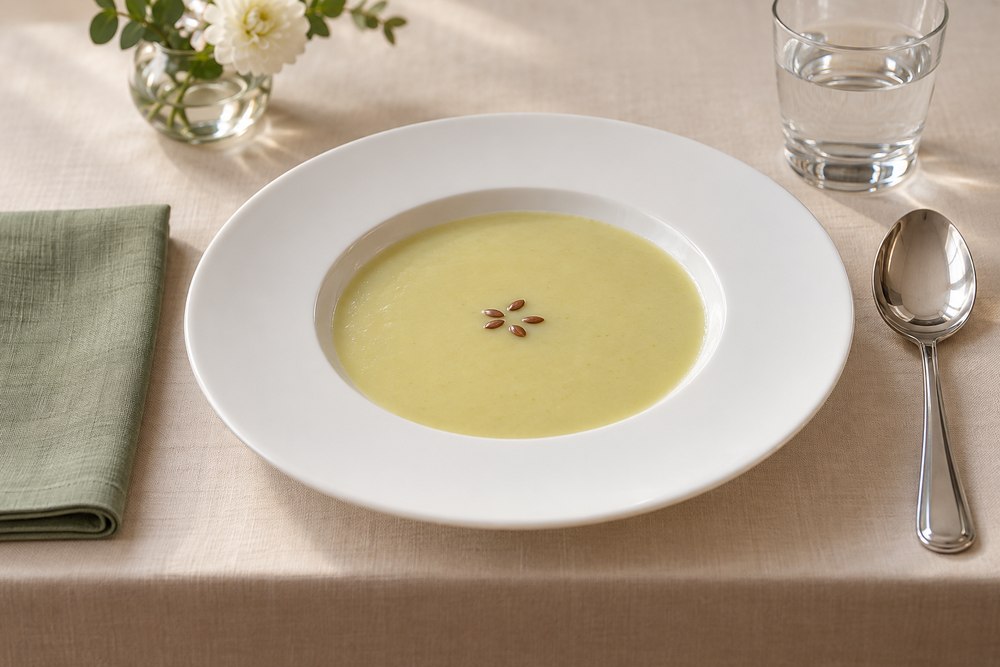 Seidige Lauch Kartoffel Suppe