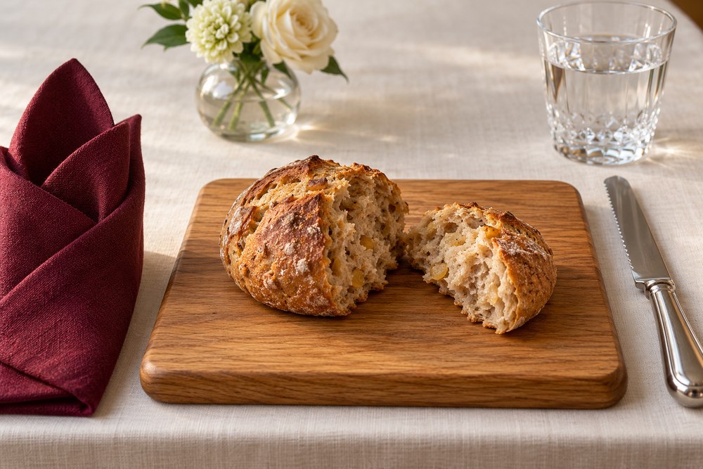 Roggen Zwiebel Brötchen