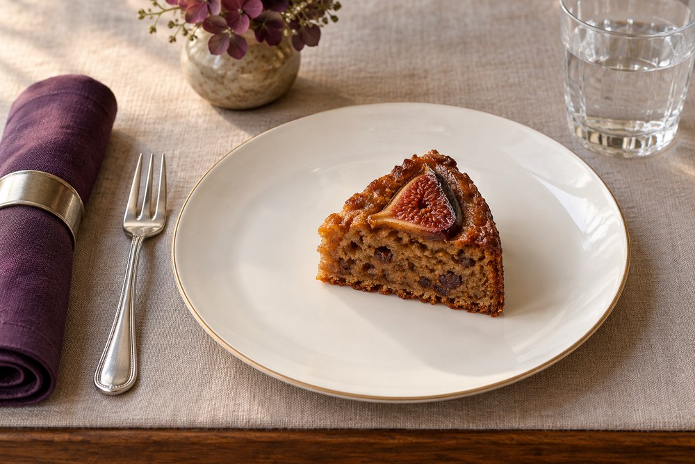 Feigen Walnuss Kuchen mit Datteln